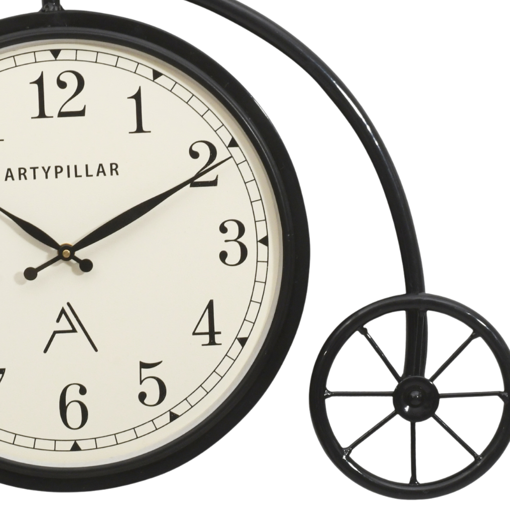 Artypillar 18-Inch Vintage Bicycle Style Wall Clock