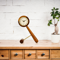 Artypillar 12-Inch Wooden Designer Table Clock