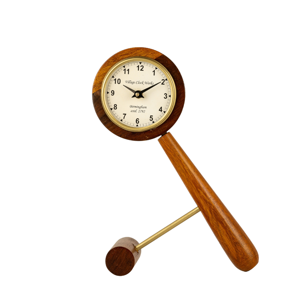 Artypillar 12-Inch Wooden Designer Table Clock