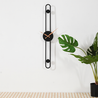 Artypillar 24-Inch Minimalist Iron Wall Clock