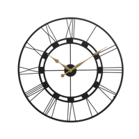 Artypillar Large Modern Round Classic Iron Wall Clock - 30-Inch