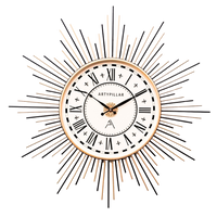 Artypillar Round Mid-Century Wall Clock - 24-Inch