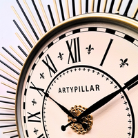Artypillar Round Mid-Century Wall Clock - 24-Inch