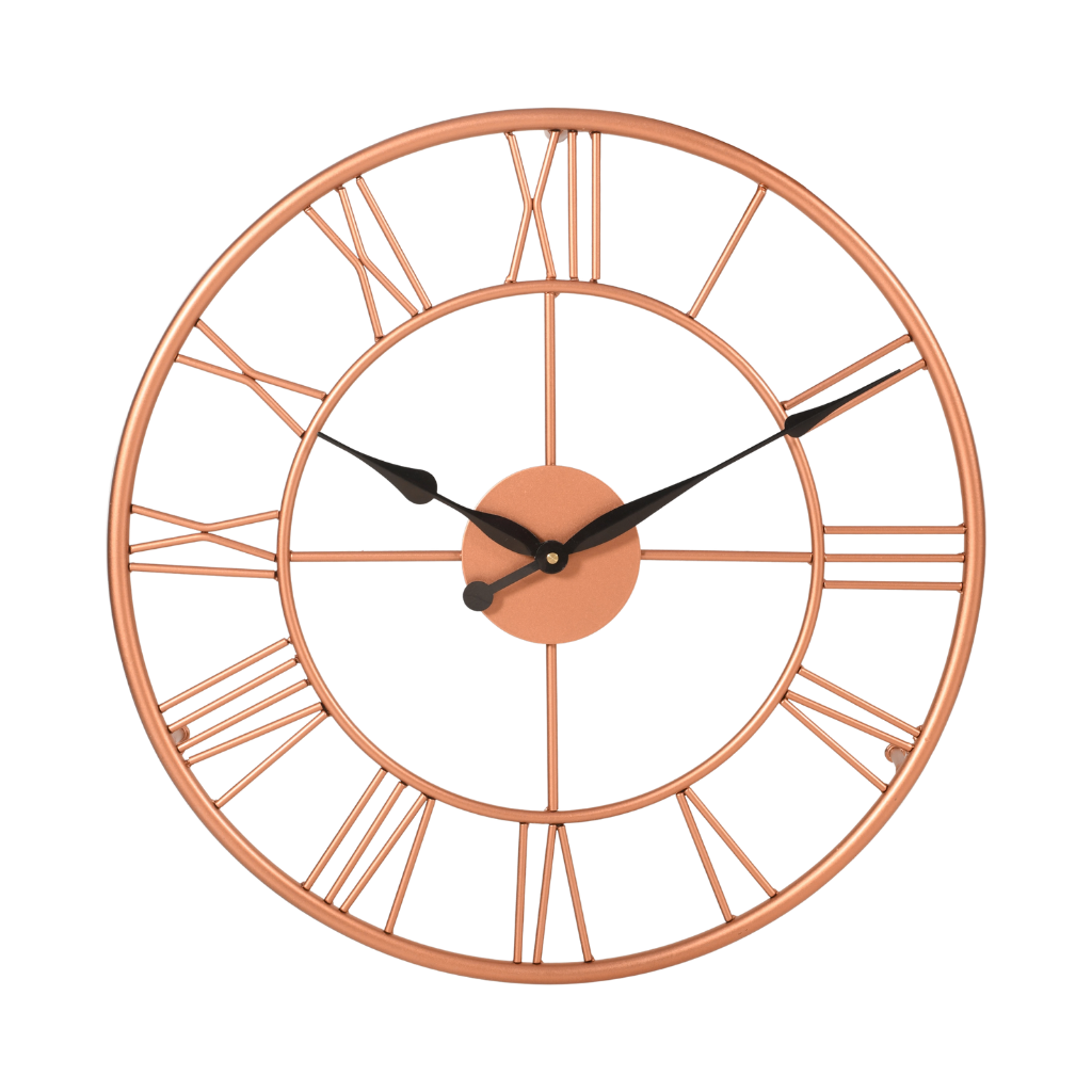 Artypillar 16-Inch Classic Iron Roman Numeral Wall Clock
