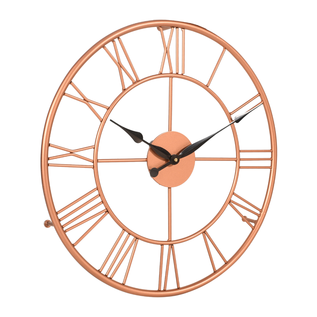 Artypillar 16-Inch Classic Iron Roman Numeral Wall Clock