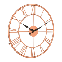Artypillar 16-Inch Classic Iron Roman Numeral Wall Clock