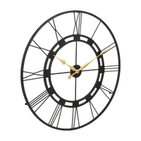 Artypillar Large Modern Round Classic Iron Wall Clock - 30-Inch