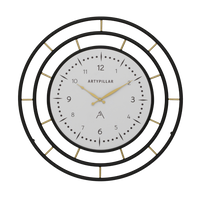 Artypillar Mid-Century Double Ring Designer Wall Clock – 24 Inch