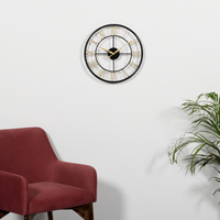 Artypillar 16-Inch Classic Iron Roman Numeral Wall Clock