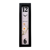 Artypillar Vertical Modern Floral Designer Wall Clock – 24 Inch