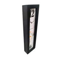 Artypillar Vertical Modern Floral Designer Wall Clock – 24 Inch