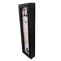 Artypillar Vertical Modern Floral Designer Wall Clock – 24 Inch