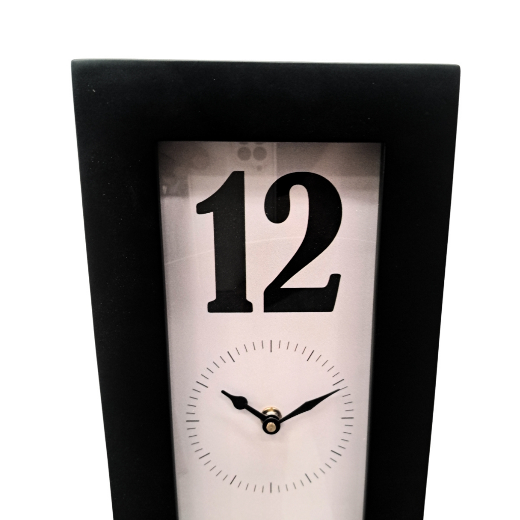 Artypillar Vertical Modern Floral Designer Wall Clock – 24 Inch