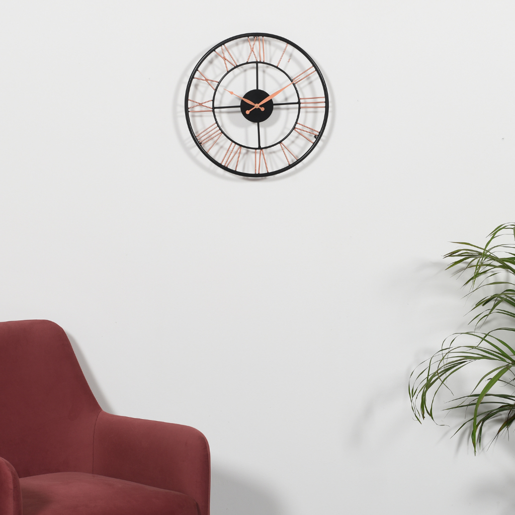Artypillar Round Classic Iron Wall Clock - 14-Inch