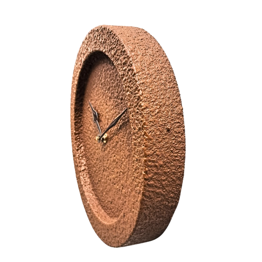 Artypillar Textured Minimal Designer Wall Clock – 10 Inch