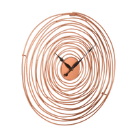 Artypillar 24-Inch Minimalist Spiral Metal Wall Clock