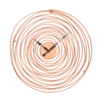 Artypillar 24-Inch Minimalist Spiral Metal Wall Clock
