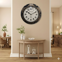 Artypillar Premium Metal Emboss Decorative Wall Clock – 14 Inch