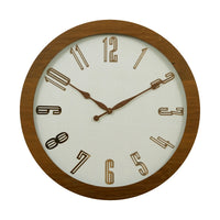 Artypillar Teak Wood Frame Vintage Clock
