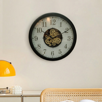 Artypillar Modern Gear Design Round Wall Clock - 24 Inch