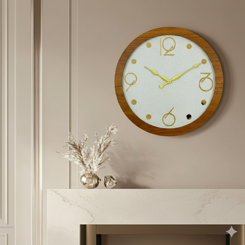 Artypillar 14” Wooden Wall Clock