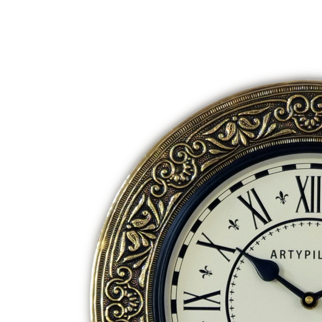 Artypillar Roman Dial Metal Clock