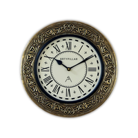 Artypillar Roman Dial Metal Clock